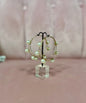 Large Pearl Studded Hoops FS