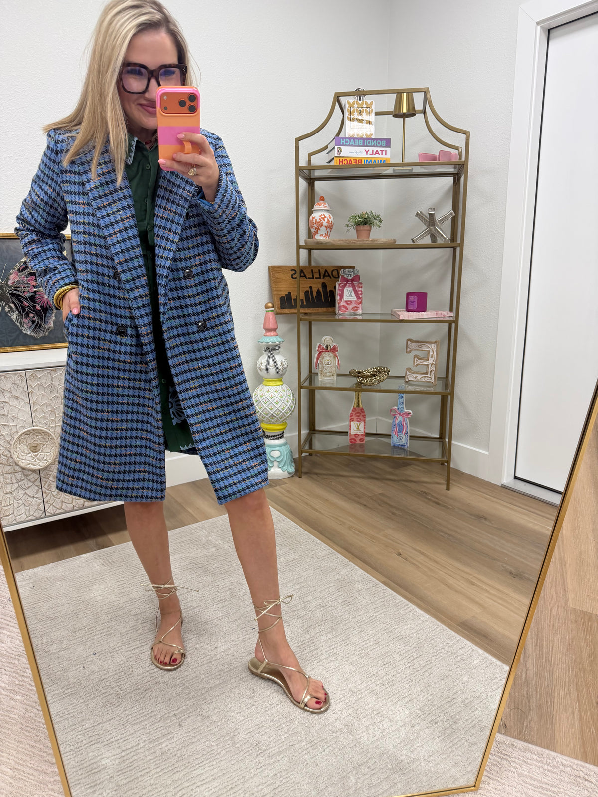 Blue Houndstooth Jacket