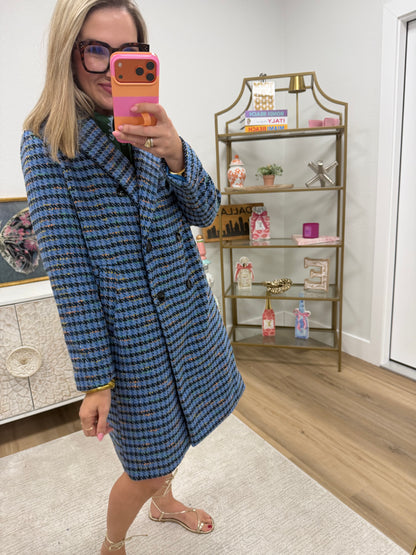 Blue Houndstooth Jacket