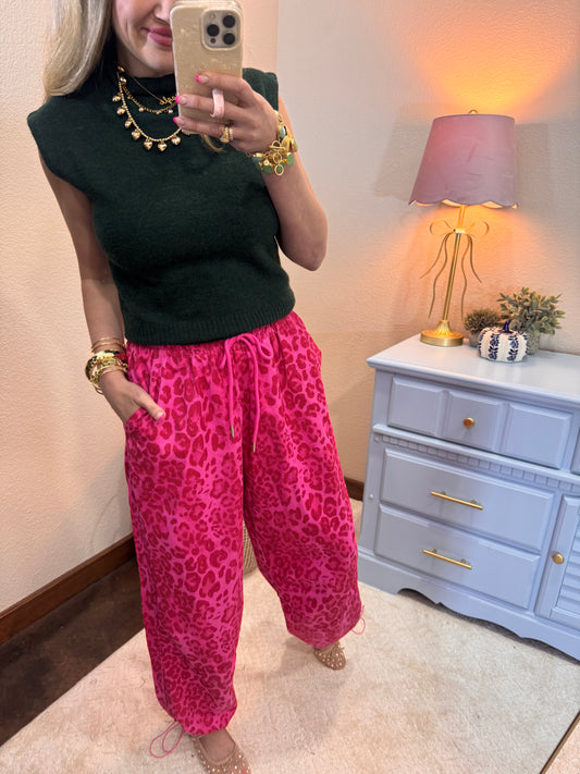 Deep Green High Neck Sleeveless Knit Top