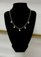 Crystal Color Drop Down Magnetic Necklace  (3 colors) FS