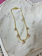 Crystal Color Drop Down Magnetic Necklace  (3 colors) FS