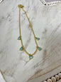 Crystal Color Drop Down Magnetic Necklace  (3 colors) FS