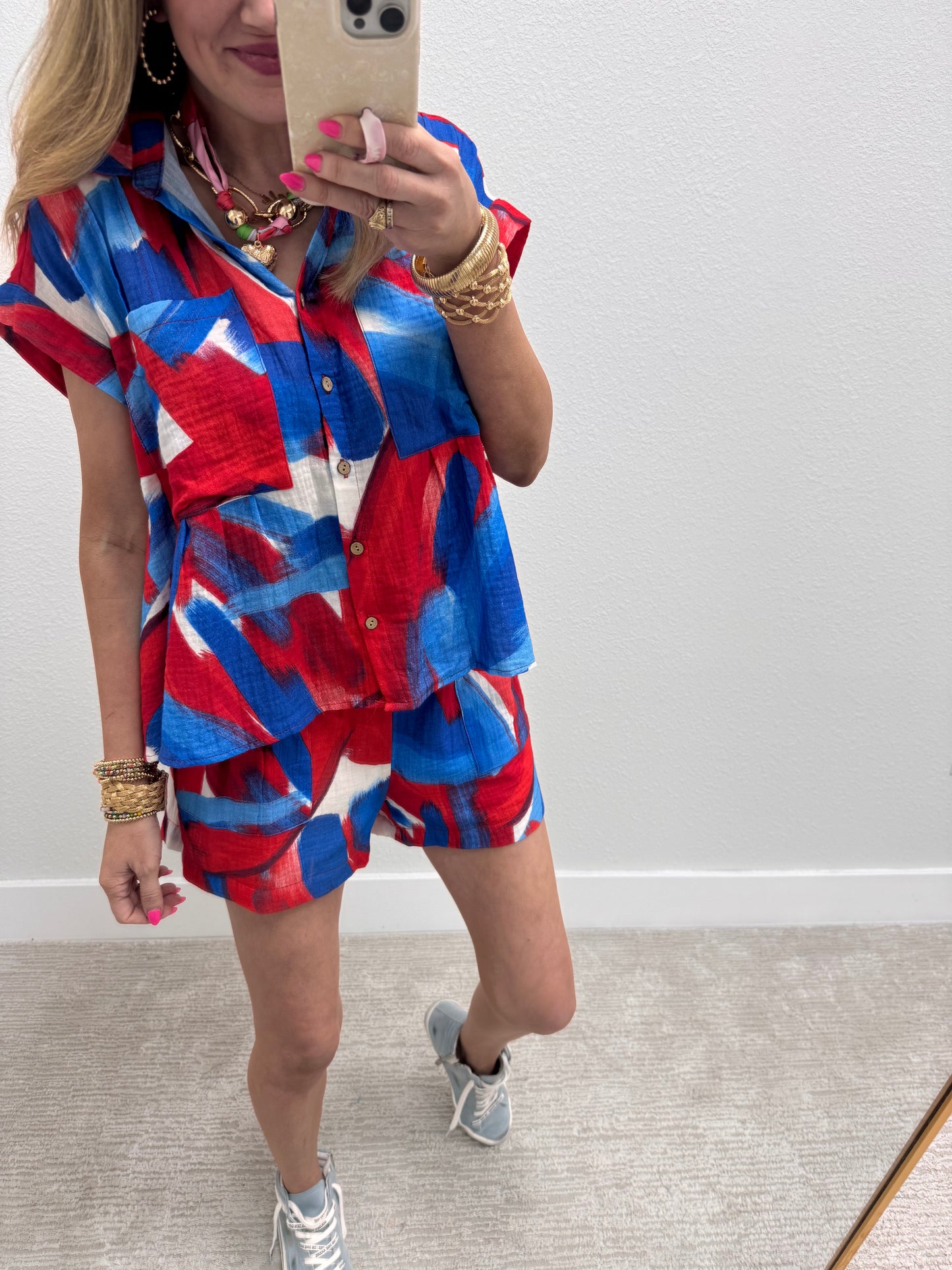 Red White and Blue Gauze Set