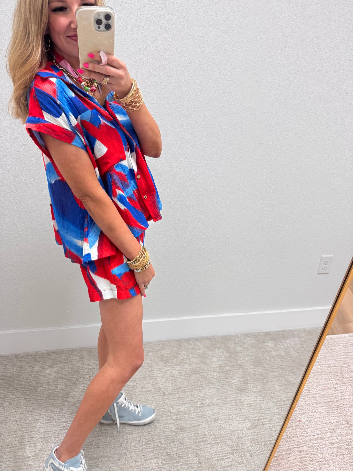 Red White and Blue Gauze Set
