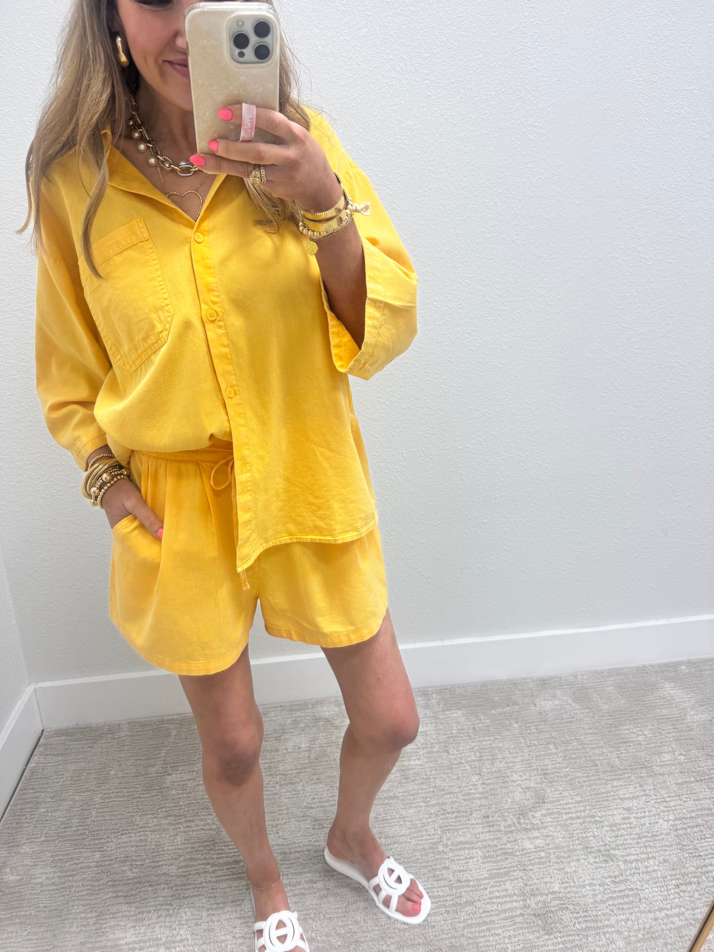 Banana Two Piece Short Set