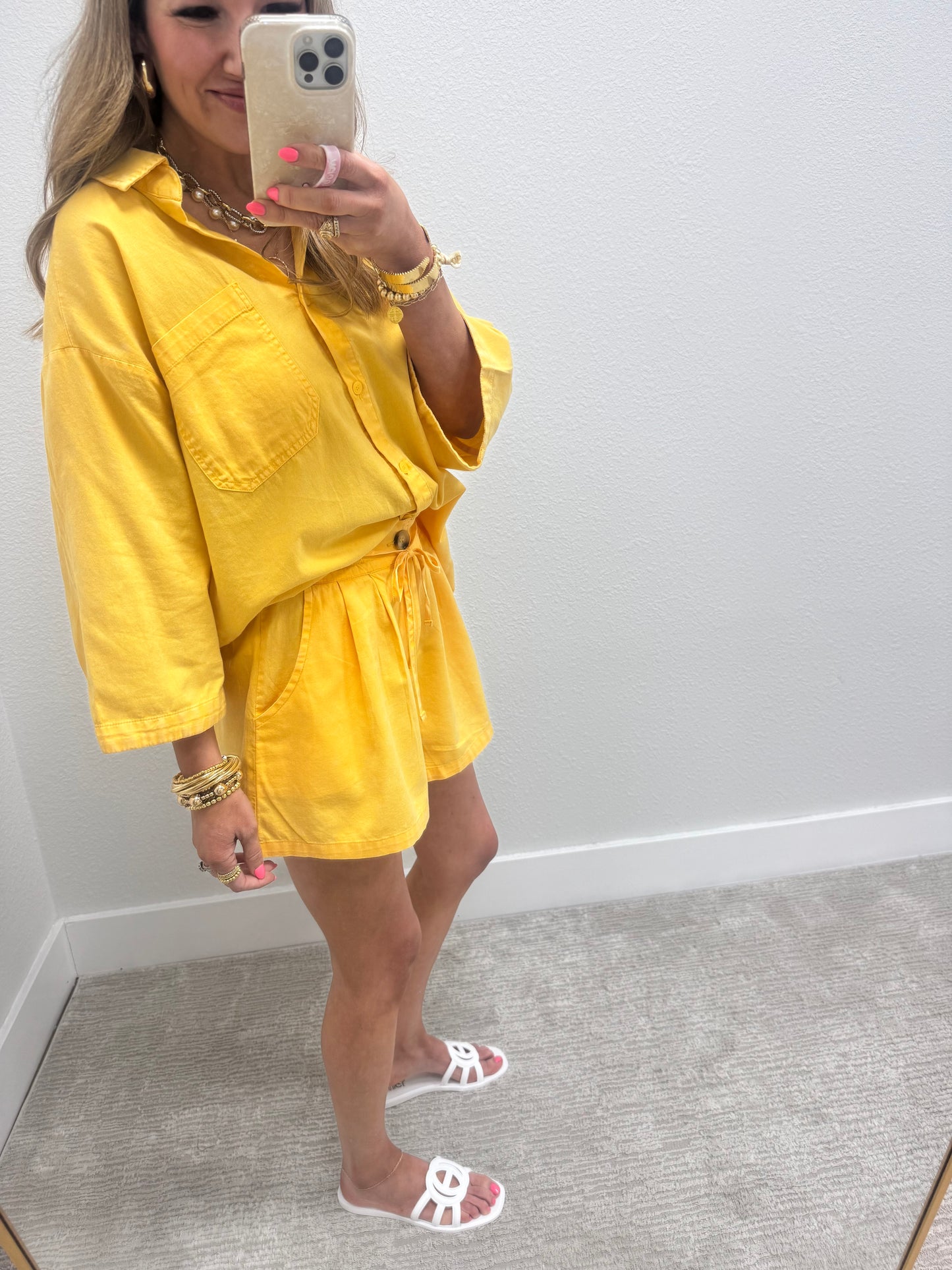 Banana Two Piece Short Set