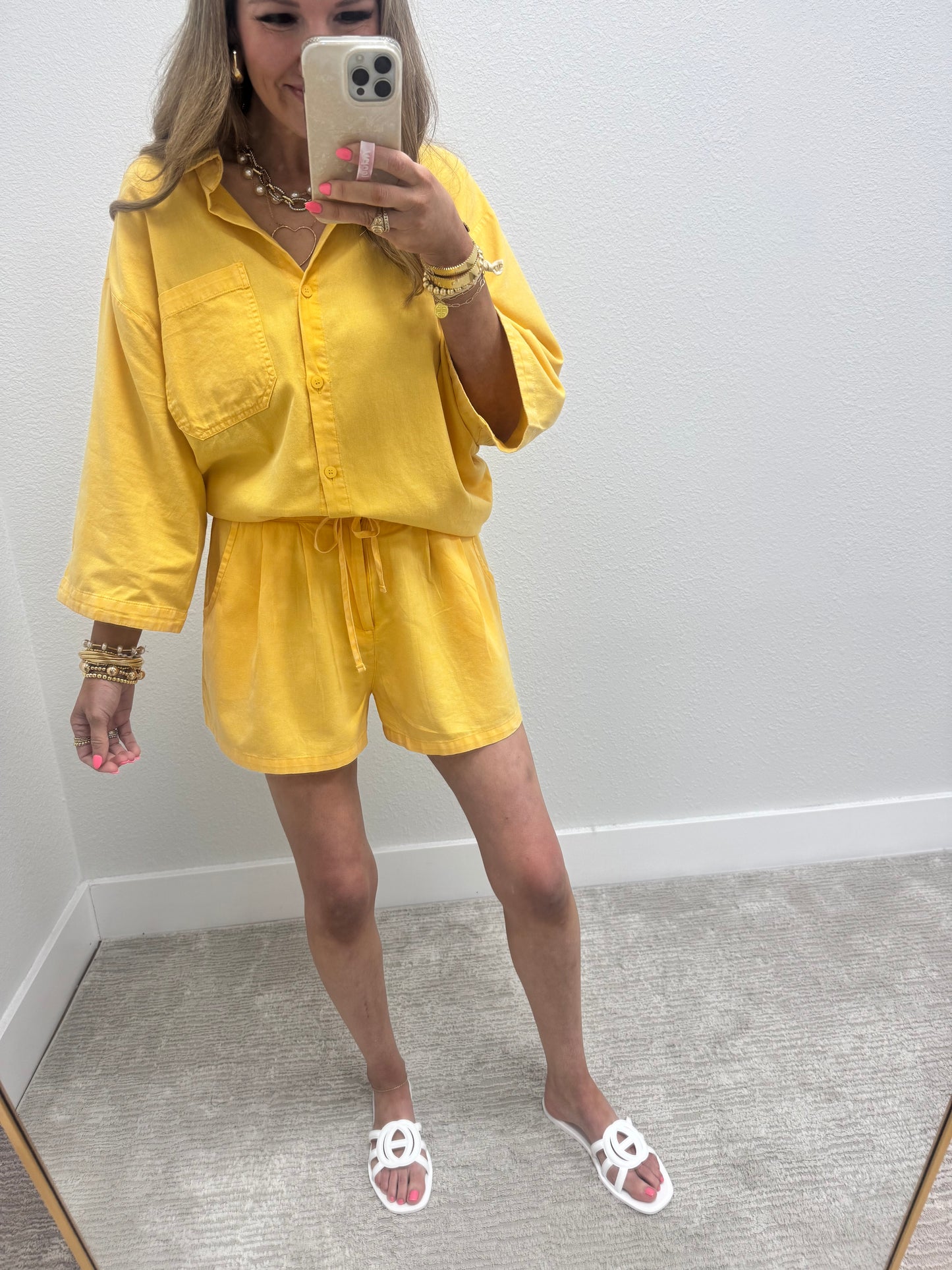 Banana Two Piece Short Set