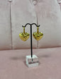 Stainless Steel Drop Down Heart Earring