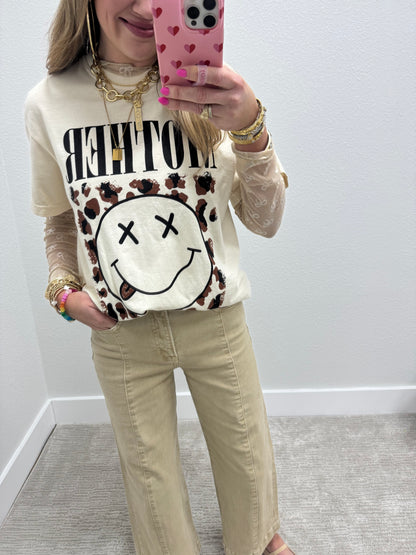 Mother Leopard Graphic Tee FS