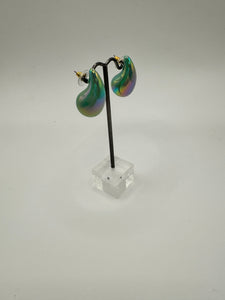 Colored Oblong Earrings (2 colors!) FS