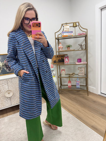 Blue Houndstooth Jacket