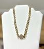 Gold Crystal Clover Magnetic Necklace