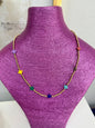 Colored Cross Bead Necklace (3 options)