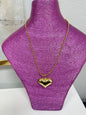Ball Chain Heart Necklace