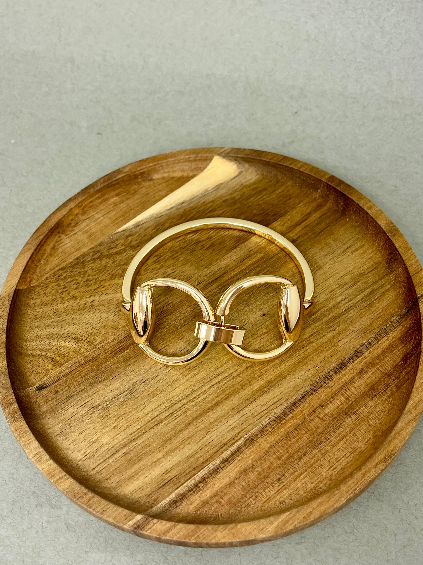 Gold Slinky Horsebit Bracelet