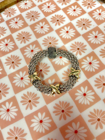 Chunky Magnetic Multi X Bracelet