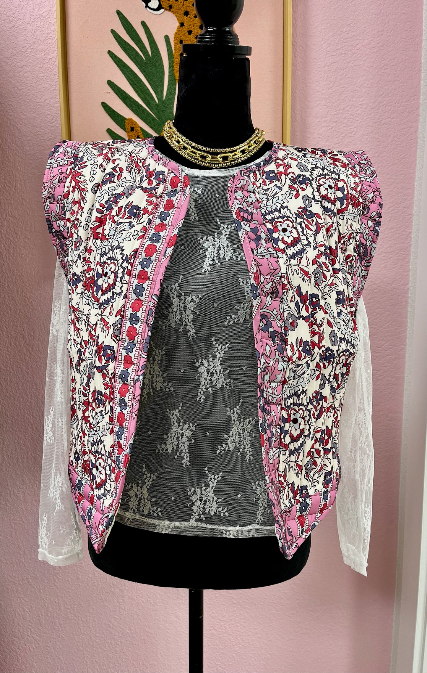 White Sheer Lace Long Sleeve