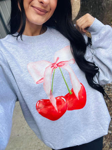 Cherry Bow Sweatshirt