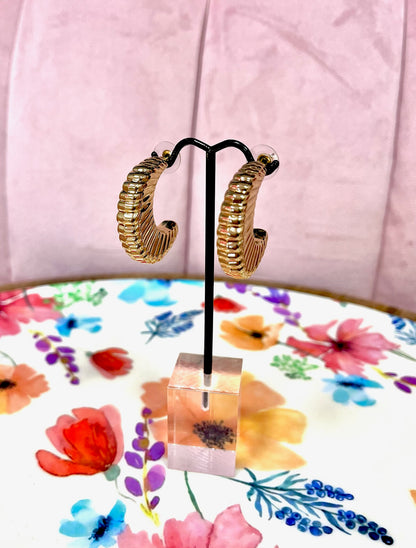 Gold Shell Earrings FS