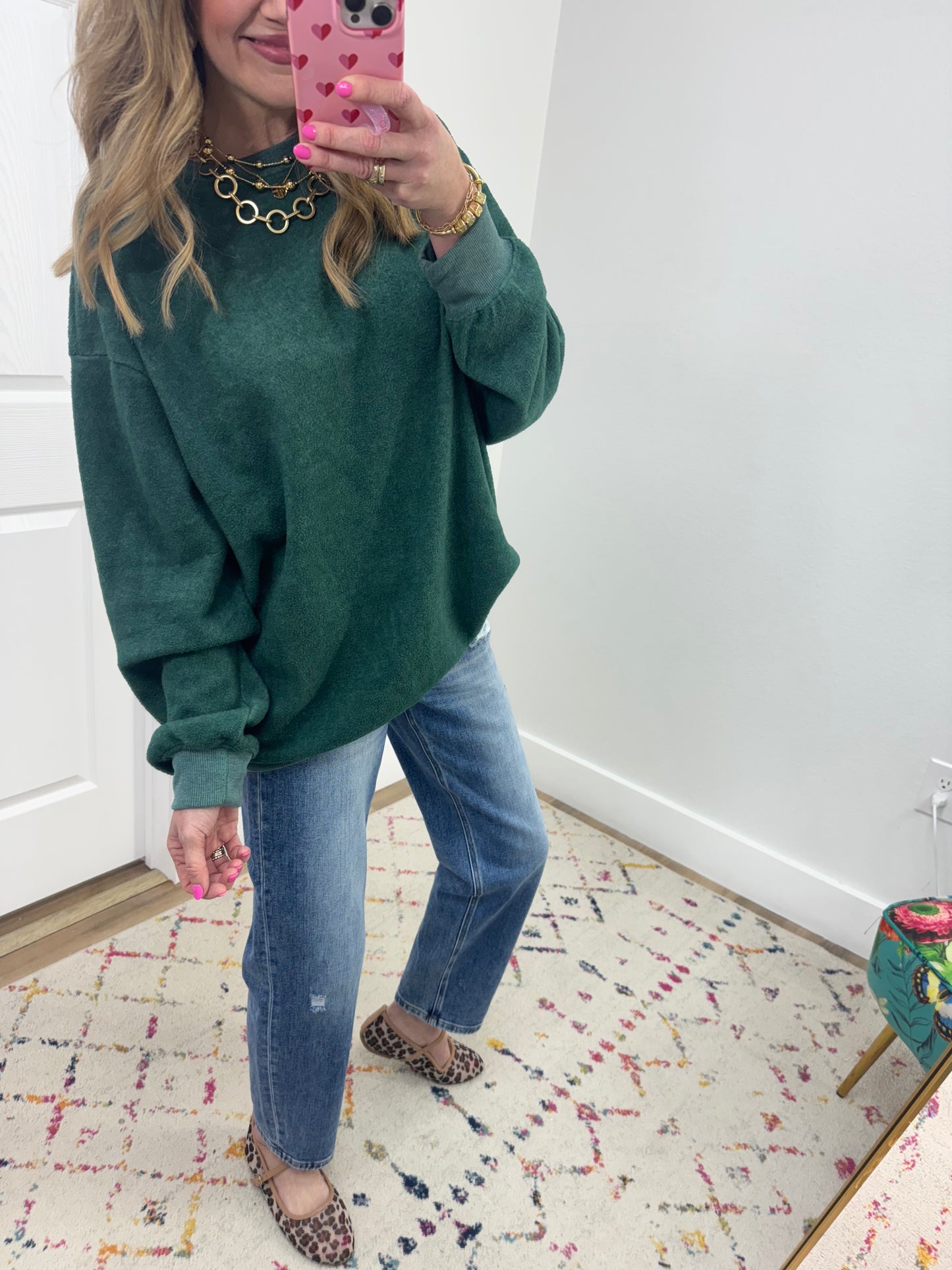 Risen High Rise Ankle Boyfriend Distressed Jeans