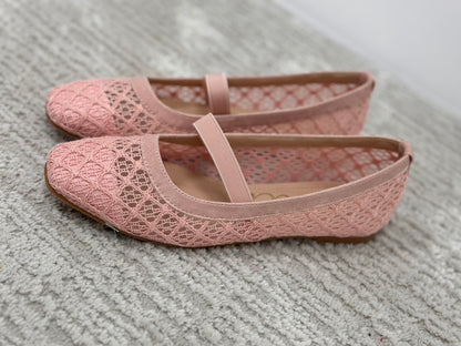 Blush Woven Mary Janes