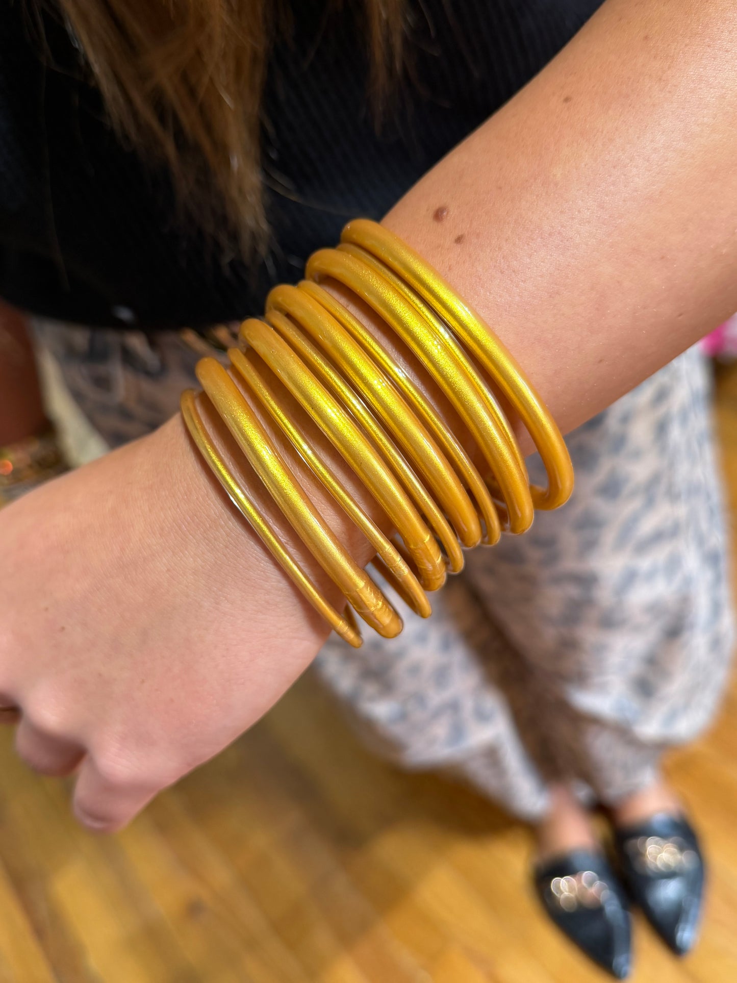 Set of 5 Waterproof Bangle Bracelets (4 options)