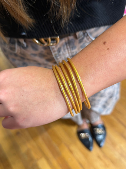 Set of 5 Waterproof Bangle Bracelets (4 options)
