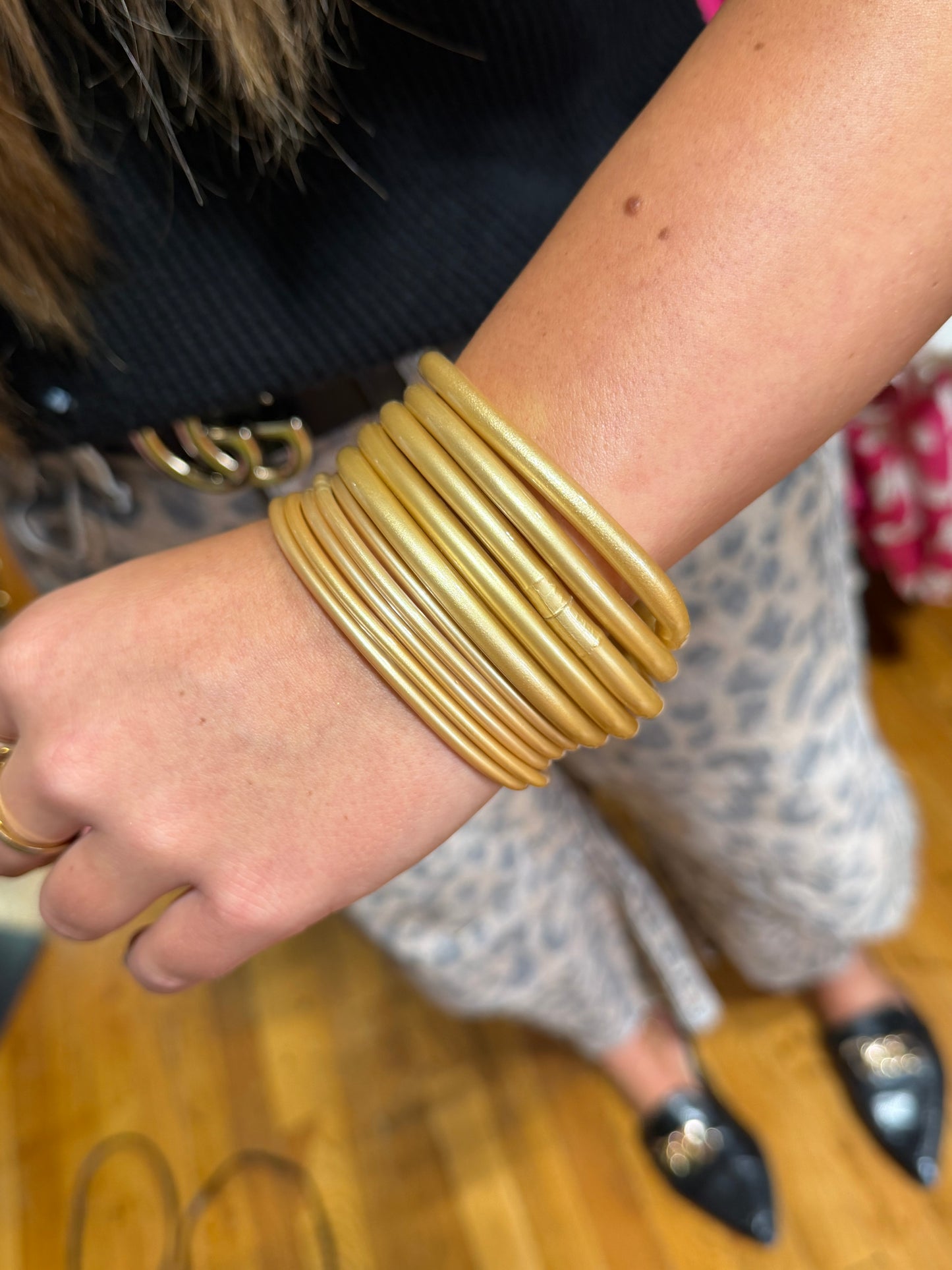 Set of 5 Waterproof Bangle Bracelets (4 options)