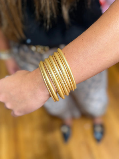 Set of 5 Waterproof Bangle Bracelets (4 options)