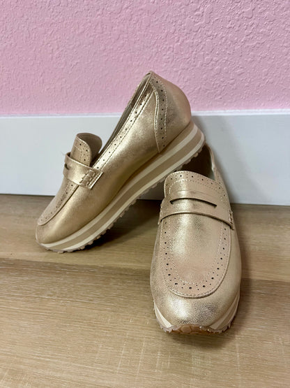 Gold Tacey Platform Shoe