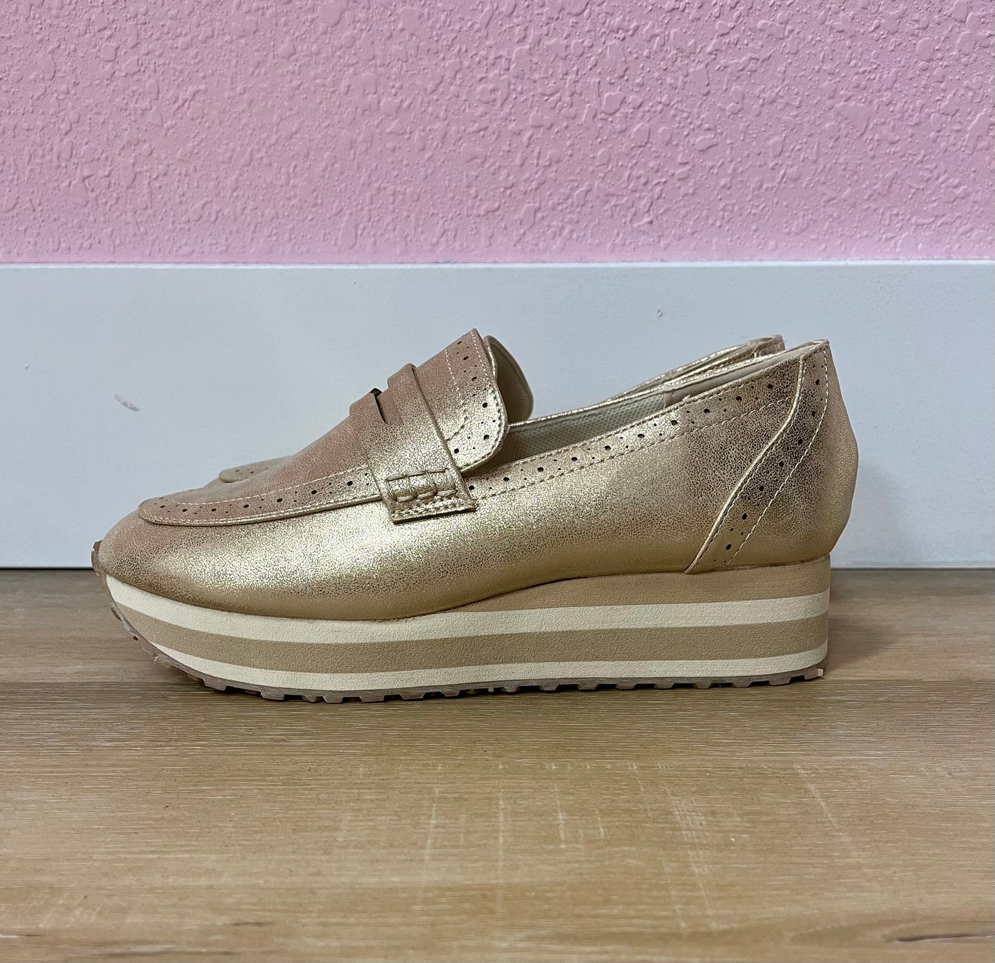 Gold Tacey Platform Shoe