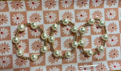 Set of 3 Bead and Pearl Bracelets