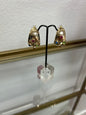 Colored Stone Medium Hoop
