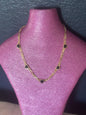 Black Heart Gold Chain Necklace