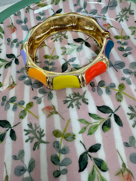 Color Block Bangle Bracelet FS