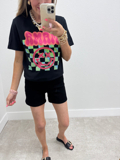 Black Neon Mama Graphic Tee FS