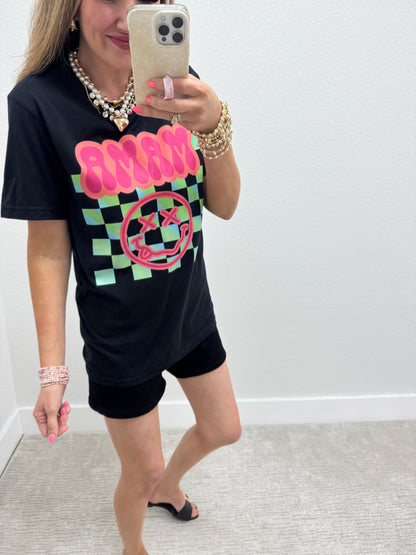 Black Neon Mama Graphic Tee FS