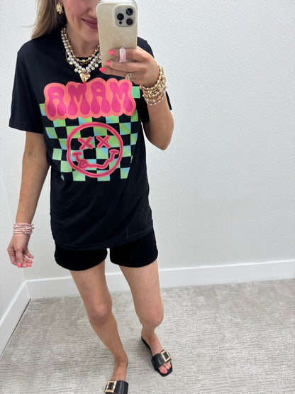 Black Neon Mama Graphic Tee FS