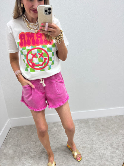 White Neon Mama Graphic Tee FS