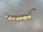 Gold Coin Charm Bracelet