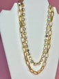 Clear Multi Way 8MM Stone Mix Necklace