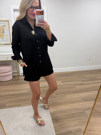 Black Scuba Romper