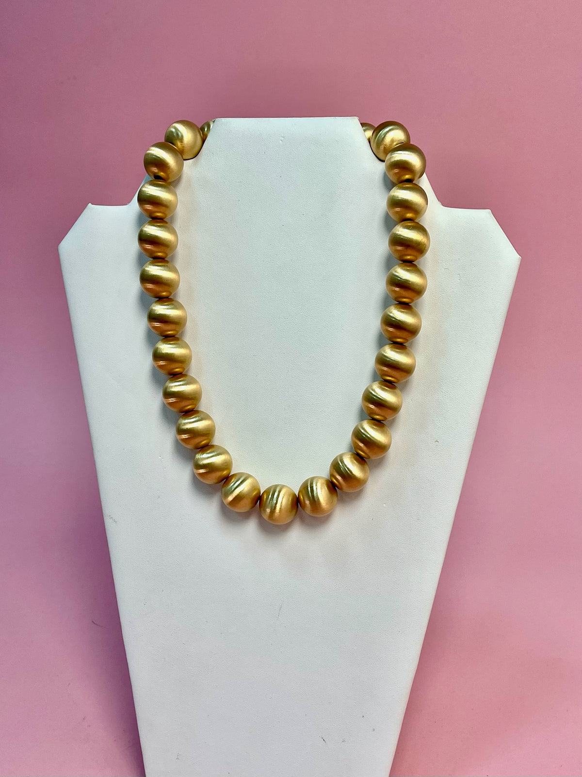 18mm Matte Bead Magnetic Necklace