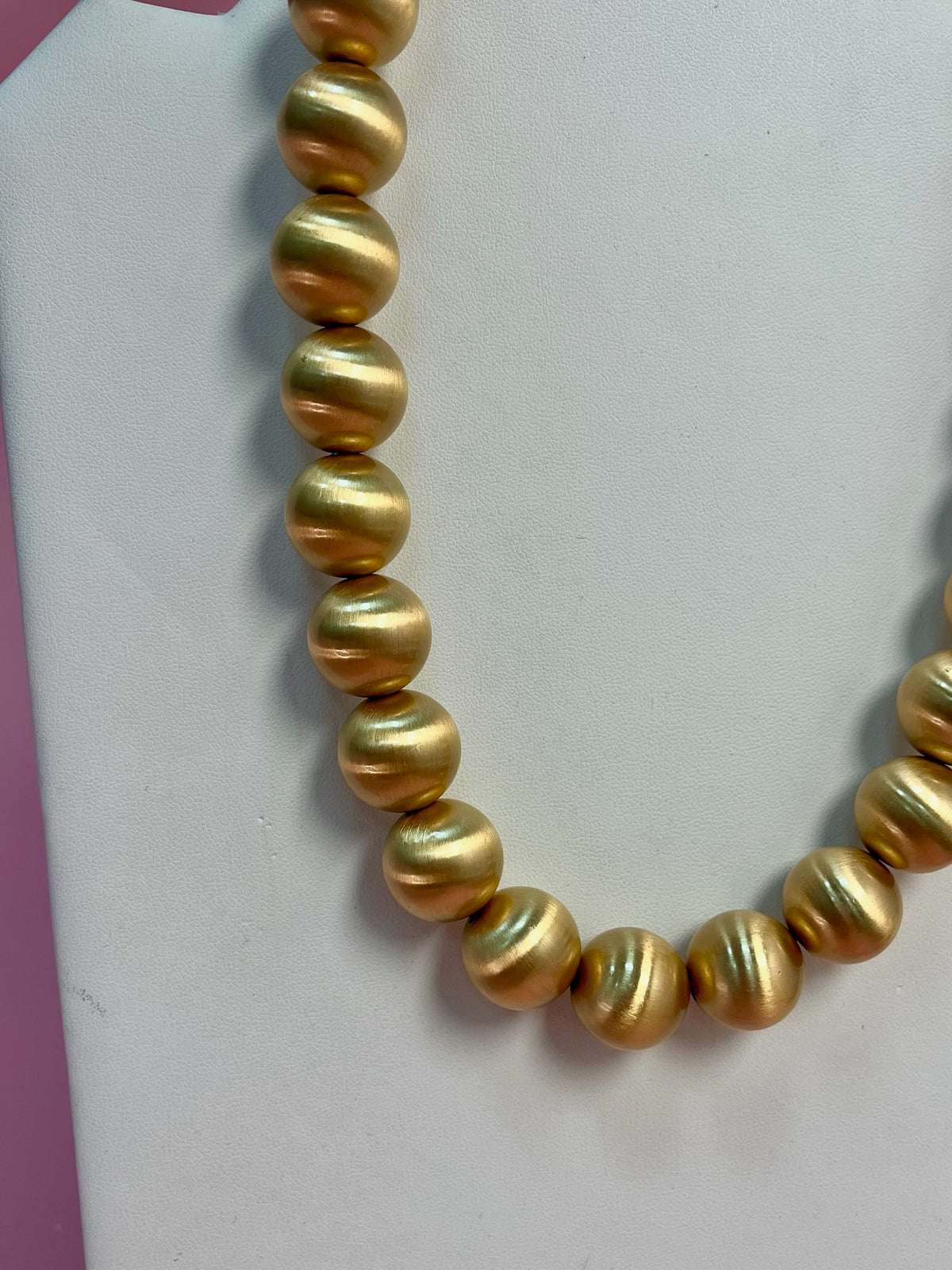 18mm Matte Bead Magnetic Necklace