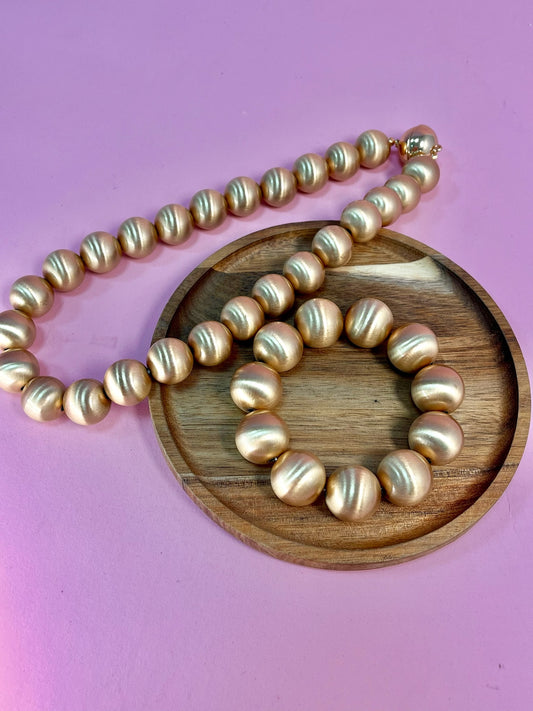 18mm Matte Bead Magnetic Necklace