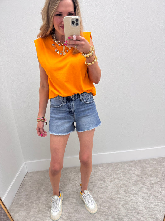 Vervet High Rise Rebecca Denim Shorts