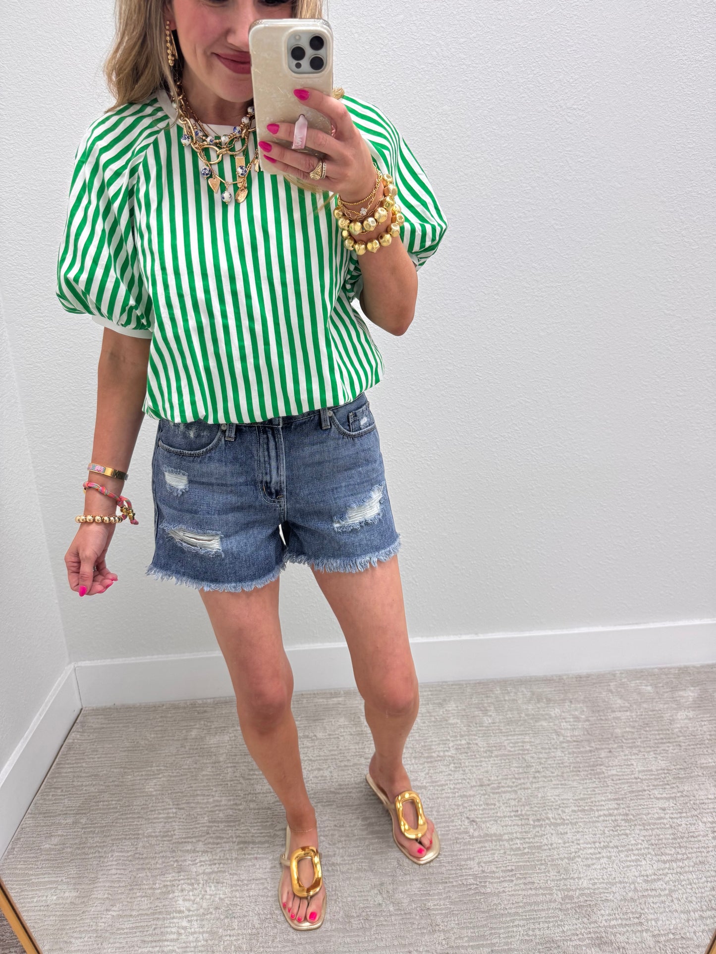JBD Medium Distressed Front Denim Shorts