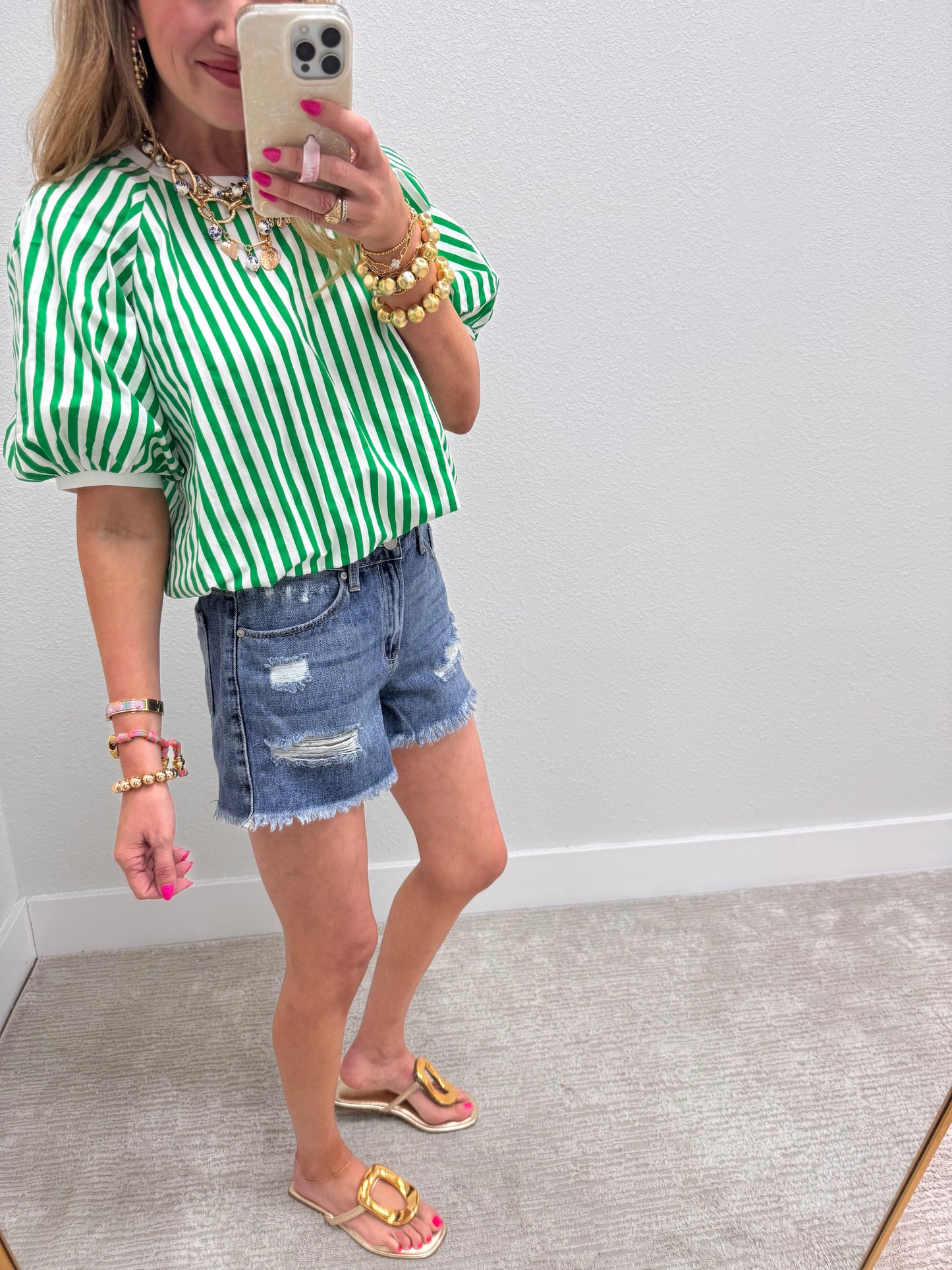 JBD Medium Distressed Front Denim Shorts