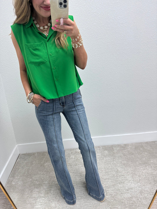 Judy Blue Front Seam Trouser Jeans FS